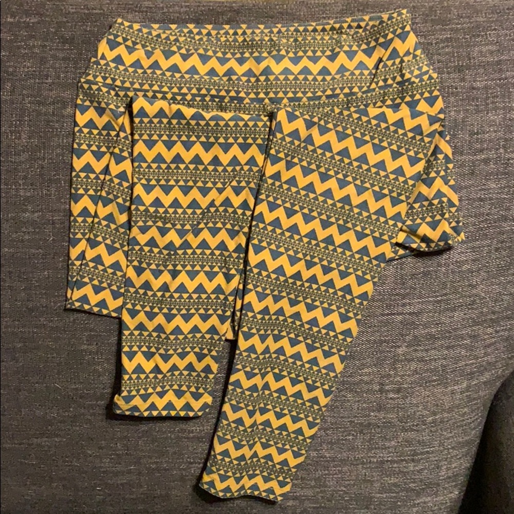 LLR OS Blue & Gold Leggings